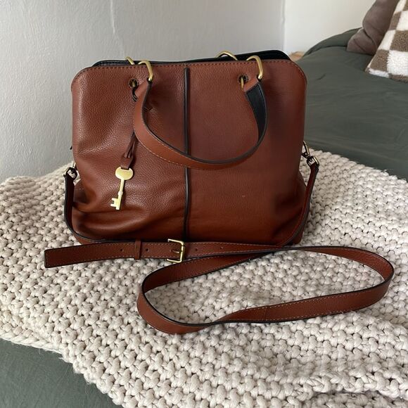 Fossil Lane Satchel - Brown - Picture 1 of 13